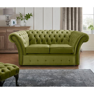 Chesterfield Beaumont 2 Seater Sofa Malta Grass 12 from B&Q