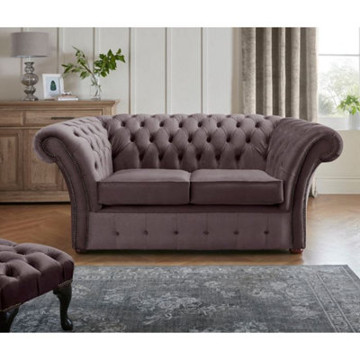 Chesterfield Beaumont 2 Seater Sofa Malta Lavender 02 from B&Q