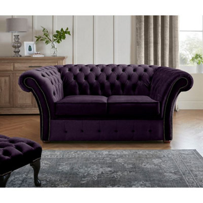 Chesterfield Beaumont 2 Seater Sofa Malta Amethyst 03 from B&Q