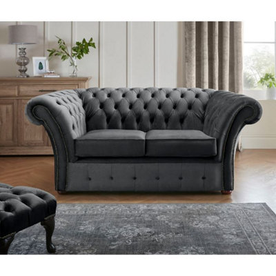 Chesterfield Beaumont 2 Seater Sofa Malta Slate 05 from B&Q