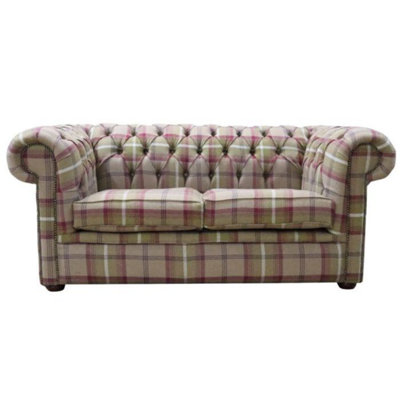 Chesterfield Original Tartan 2 Seater Sofa Balmoral Heather Fabric In Classic Style from B&Q