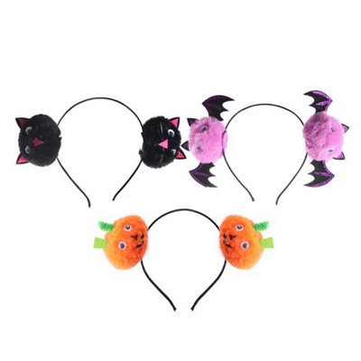 Halloween Pompom Headband 3Designs from B&Q