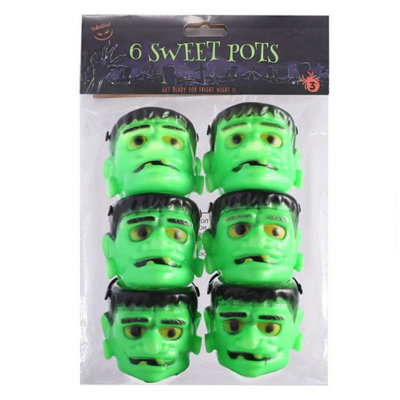  - Halloween Decor Halloween Mini Sweet Pots 6Pk-Frankenstein