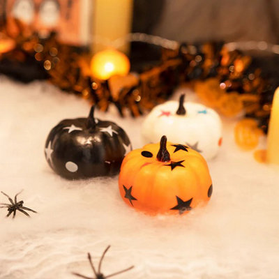  - Halloween Decor Mini Pumpkin Decorations 3Pcs
