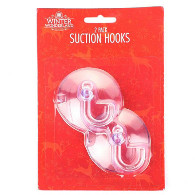 Christmas Decor Suction Hooks 2Pc X 2Pack from B&Q
