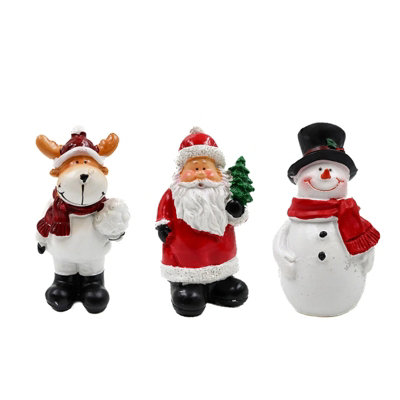 Mini Christmas Ornaments Set (Santa&snowman&reinderr)