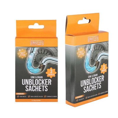 Sink & Drain Unblocker Sachets 3Pk X 2 from B&Q