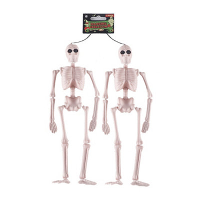 B&Q Halloween Hanging Skeleton Pack Of 2 40Cm