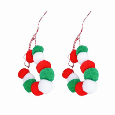 Christmas Pom Pom Garland 1.5Mx45mm from B&Q