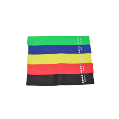 5Pcs Resistance Loop Fitness Exercise Loop Bands from B&Q