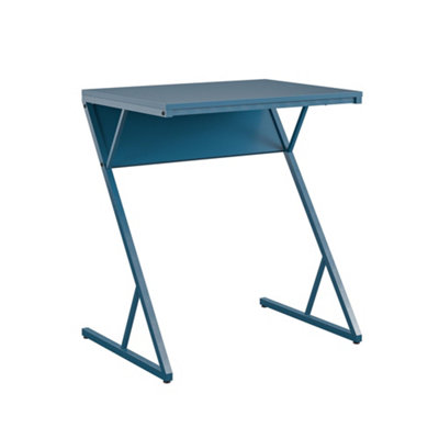 Novogratz Regal Accent Table Laptop Desk In Metal Blue from B&Q