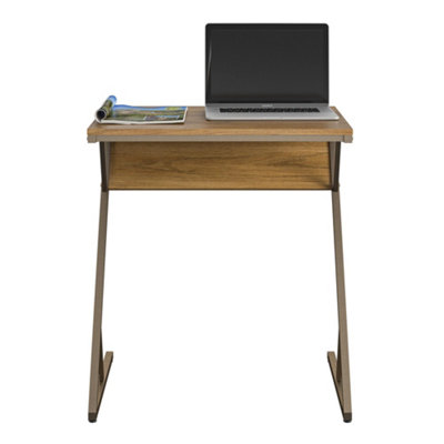 Novogratz Regal Accent Table Laptop Desk In Walnut Look from B&Q