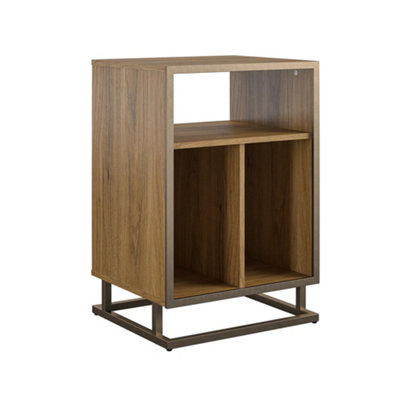 Novogratz Regal Turntable Stand In Walnut Look from B&Q