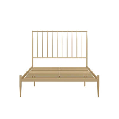 Dorel Home Giulia Modern Metal Bed Gold LookDouble from B&Q