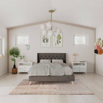 Novogratz Ng Her Majesty Bed Linen King Size Grey