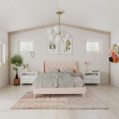 B&Q -  Dorel Home Ng Her Majesty Bed PinkKing Size - Image 4