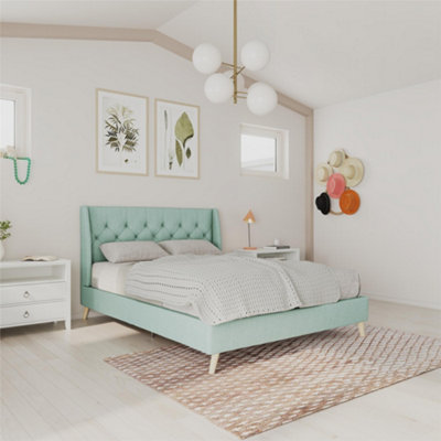 Novogratz Ng Her Majesty Bed Double Green