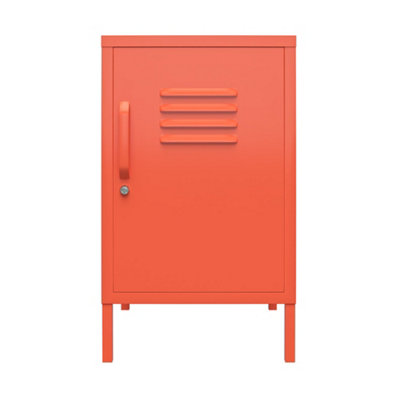 Novogratz Dhp Cache Metal Locker End Table With One Door In Orange from B&Q