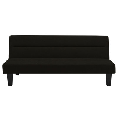 Dorel Kebo Sofa Bed Sofa In Velvet Black from B&Q