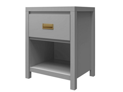 Dorel Haven 1 Drawer Nightstand With Dove Grey