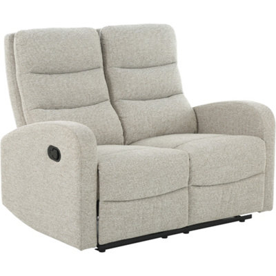 B&Q Rena Seater Sofa With Manual Recliner In Natural Linen Look Size 2