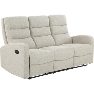 Dorel 3 Seater Sofa Recliner - Brown - Linen Look - Image 7