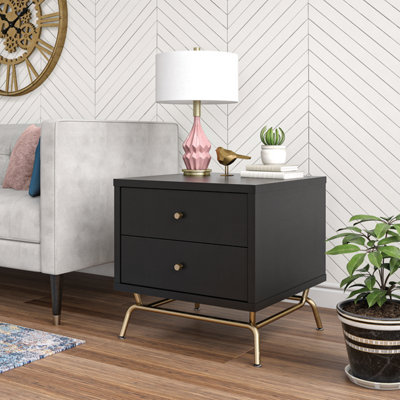B&Q -  Home Nova End Table Black