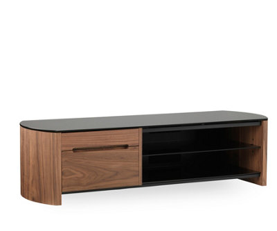 Alphason Finewoods Tv Stand 135 Cm In Walnut With 1 Drawer And 1 Flap from B&Q