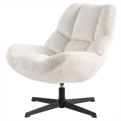 Dorel Silverdale Accent Chair Ivory Chenille from B&Q