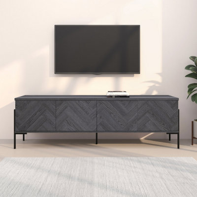 Dorel Home Charlene 4 Door Sideboard / Tv Unit- Grey Oak - Image 4