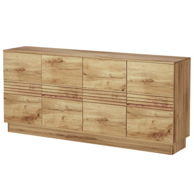 Dorel Toro Sideboard With 4 Doors In Wotan Oak from B&Q