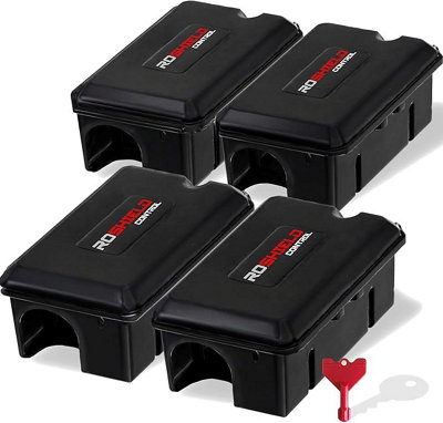 Roshield Compact Rodent Bait Stations For Rats & MiceTamper-ResistantReusableDurableWeatherproof & Safe Indoor & Outdoor from B&Q