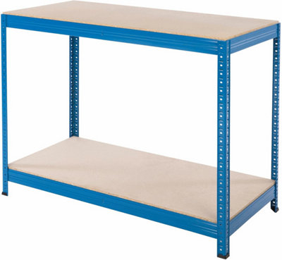 Bigdug Essentials Industrial WorkbenchChipboard Workstation Table900H X 1200W X 600D mm300 Kg Udl With Lower Shelf from B&Q
