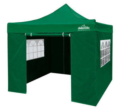 B&Q -  Premium 2X2M Pop-Up Gazebo & Side Walls With Carry BagStakes & Weight Bags