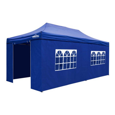 B&Q -  Premium 3X6M Pop-Up Gazebo & Side Walls With Carry BagStakes & Weight Bags
