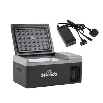 Dellonda 15L Portable Compressor Car Fridge Electric Camping Cool Box 12/24/230V from B&Q