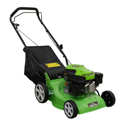 B&Q -  Hand Propelled Petrol Lawnmower Grass Cutter132Cc 16"/40Cm 4-Stroke