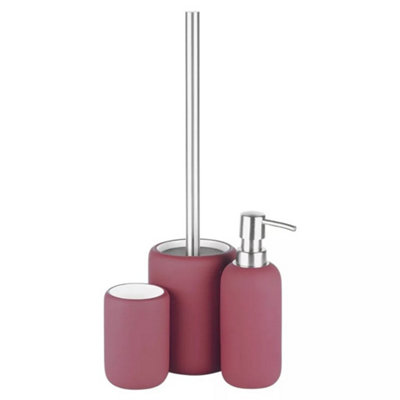 Urbn-Living Purple4-Pcs Lulu Bath Accessories SetMatt Colour from B&Q
