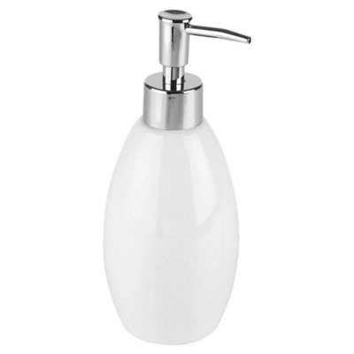 Urbn-Living WhiteRidder Shiny Ceramic BathroomSoap Dispenser from B&Q