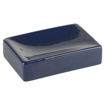 Urbn-Living Ridder Bathroom Ceramic Soap DishNavy from B&Q