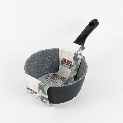 B&Q -  Urbn Chef 16Cm Diameter Milk Pan Forged Aluminum Cookware