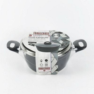 Urbn-Chef Urbn Chef 22Cm Diameter Casserole Pot Forged Aluminum Cookware from B&Q
