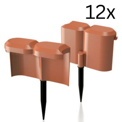 Urbn-Living OrangeSet Of 12Anti Snail Garden Palisade from B&Q