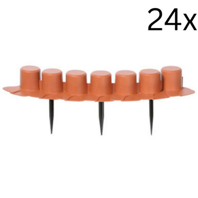 Urbn-Living OrangeSet Of 24Palisada Garden Edge Fence from B&Q