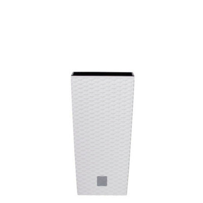 Urbn-Living WhiteSet Of 133Cm Rato Rattan Design Plant Pots from B&Q