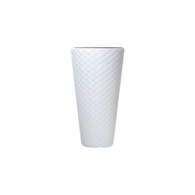 Urbn-Living WhiteSet Of 1Matuba Slim Flower Planter50X30X30Cm from B&Q