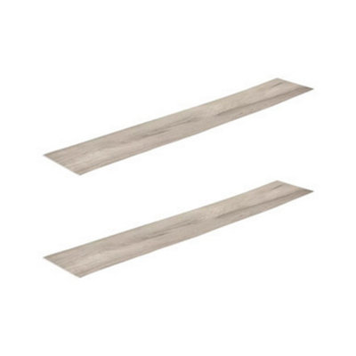 Urbn-Living GreySet Of 2Self-Adhesive Vinyl Floor PlanksWood Effect Tiles from B&Q