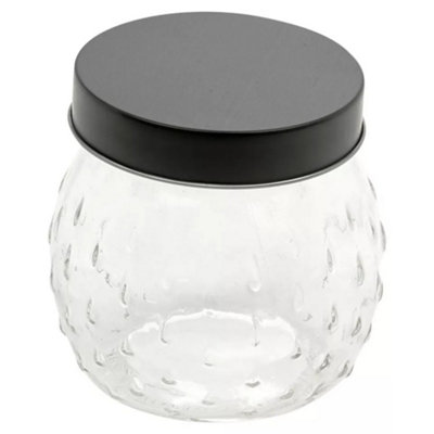 Urbn-Living 1 Liter Small Storage Jar With Airtight LidTeardrop Design from B&Q
