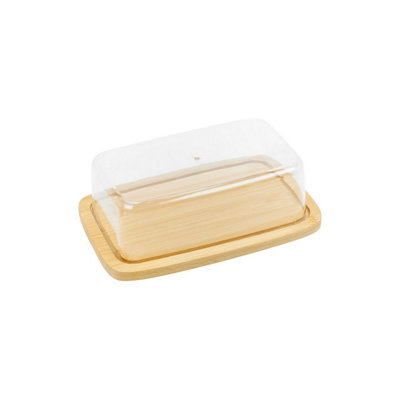 Urbn-Living UrbnlivingBamboo Base Butter Dish from B&Q