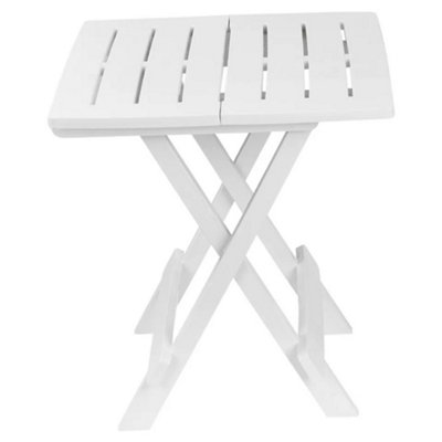 B&Q -  WhiteSmall Foldable Collapsible Garden Patio Camping Table